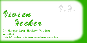 vivien hecker business card